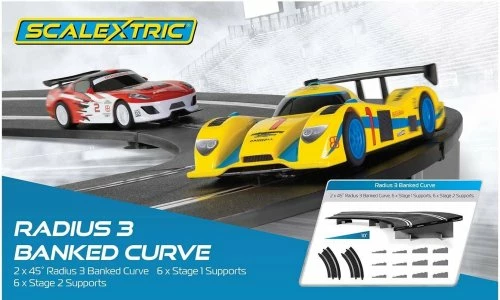 Scalextric C8297 Radius 3 Banked Curve 3 Scalextric C8297 Radius 3 Banked Curve