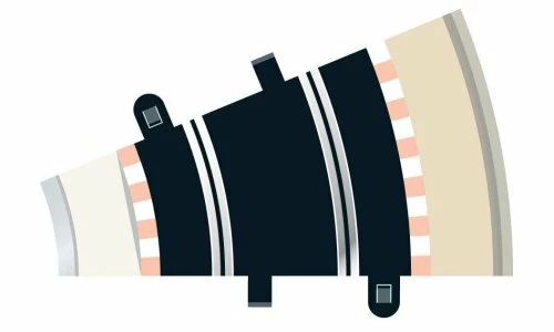 SCALEXTRIC C8234 RADIUS 2 CURVE 22.5 DEGREE TRACK 3 SCALEXTRIC C8234 RADIUS 2 CURVE 22.5 DEGREE TRACK