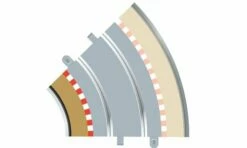 SCALEXTRIC C8225 BORDER RADIUS 2 CURVE INNER BORDERS 45 DEGREE