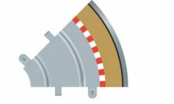 SCALEXTRIC C8240 BORDER RADIUS 1 CURVE OUTER BORDERS 45 DEGREE