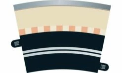 SCALEXTRIC C7017 SINGLE LANE TRACK RADIUS 3 CURVE 22.5 DEGREE