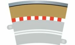 SCALEXTRIC C7019 OUTER BORDERS 22.5 DEGREE FOR SINGLE LANE RADIUS 3 CURVE