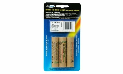 Estes 1593 1/2 A6-2 Model Rocket Engines -TOY MODEL 2081