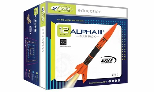 Estes 1751 Alpha III Model Rocket Bulk Pack 3 Estes 1751 Alpha III Model Rocket Bulk Pack