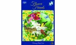 Flower Friends Morning Bath Circle - 500pc Puzzle HOL094325