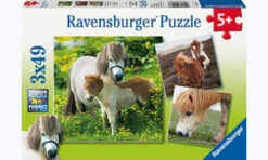 Ravensburger Friendly Ponies Puzzle 3x49pc RB09428-8