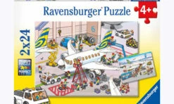 Ravensburger Around The Airplane Puzzle 2x24 Pc RB09088-4