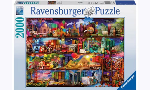 Ravensburger World Of Books Puzzle 2000 Pc RB16685-5 3 Ravensburger World Of Books Puzzle 2000 Pc RB16685-5