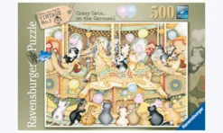 Ravensburger Crazy Cats Carousel Puzzle 500 Pc RB14696-3
