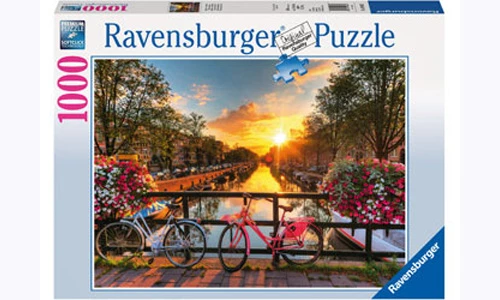 Ravensburger RB19606-7 Bicycles In Amsterdam 1000pc Puzzle 3 Ravensburger RB19606-7 Bicycles In Amsterdam 1000pc Puzzle