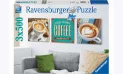 Ravensburger Coffee Time Puzzle 3x500 Pc RB19919-8