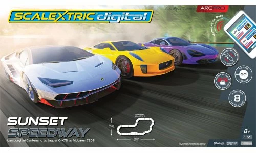 SCALEXTRIC C1388 SUNSET SPEEDWAY SET 3 SCALEXTRIC C1388 SUNSET SPEEDWAY SET
