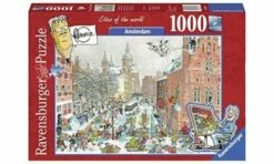 Ravensburger Fleroux, Amsterdam In Winter Puzzle 1000pc RB19789-7