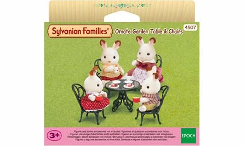 Sylvanian Families Ornate Garden Table And Chairs SF4507 3 Sylvanian Families Ornate Garden Table And Chairs SF4507