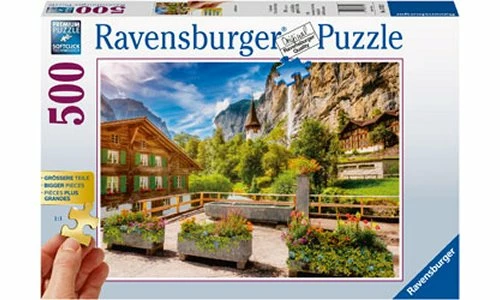 Ravensburger RB13712-1 Lauterbrunnen Switzerland Puz 500pc 3 Ravensburger RB13712-1 Lauterbrunnen Switzerland Puz 500pc
