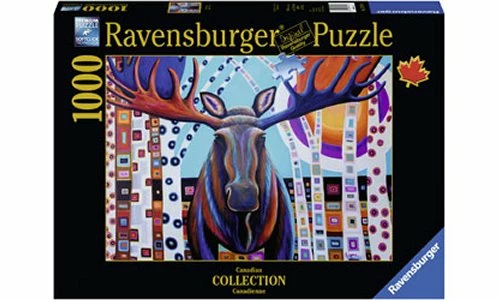 Ravensburger RB13979-8 Winter Moose Puzzle 1000pc 3 Ravensburger RB13979-8 Winter Moose Puzzle 1000pc
