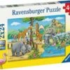 Ravensburger 07806-6 Welcome To The Zoo Puzzle 2x24 -TOY MODEL 39973