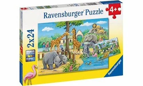Ravensburger 07806-6 Welcome To The Zoo Puzzle 2x24 3 Ravensburger 07806-6 Welcome To The Zoo Puzzle 2x24