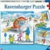 Ravensburger 08052-6 Let's Go Skiing Puzzle 3x49pc 1 Ravensburger 08052-6 Let's Go Skiing Puzzle 3x49pc -TOY MODEL 39978