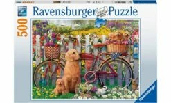 Ravensburger RB15036-6 Cute Dogs In The Garden 500pc