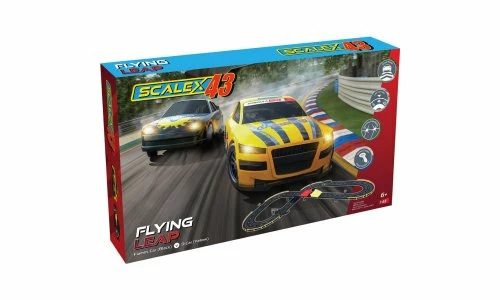 Scalextric F1002 Scalex43 Flying Leap Slot Car Set 3 Scalextric F1002 Scalex43 Flying Leap Slot Car Set