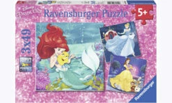 Ravensburger RB09350-2 Disney Princesses Adventure 3x49 Pieces