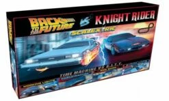 Scalextric C1431S Back To The Future Vs Knight Rider Slot Car Set