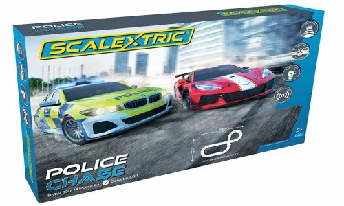 Scalextric C1433S Police Chase Slot Car Set 3 Scalextric C1433S Police Chase Slot Car Set