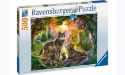 Ravensburger Wolf Family In Sunshine Puzzle 500 Pieces
