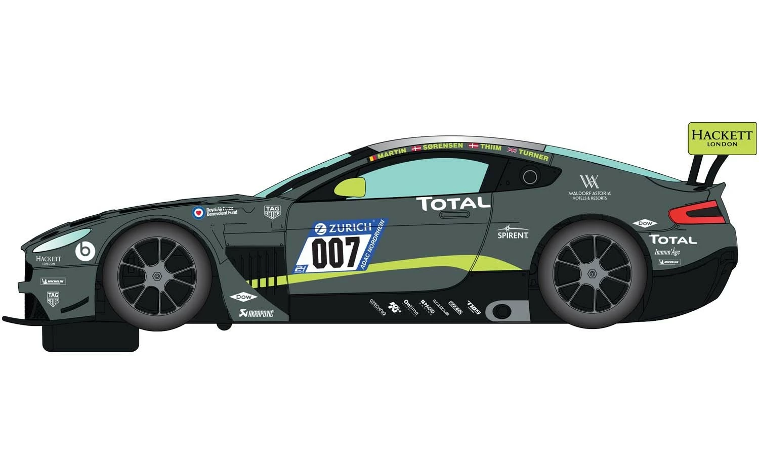 Scalextric C4036 Aston Martin GT3 Nurburging 24hrs 2018 4 Scalextric C4036 Aston Martin GT3 Nurburging 24hrs 2018 - Image 2