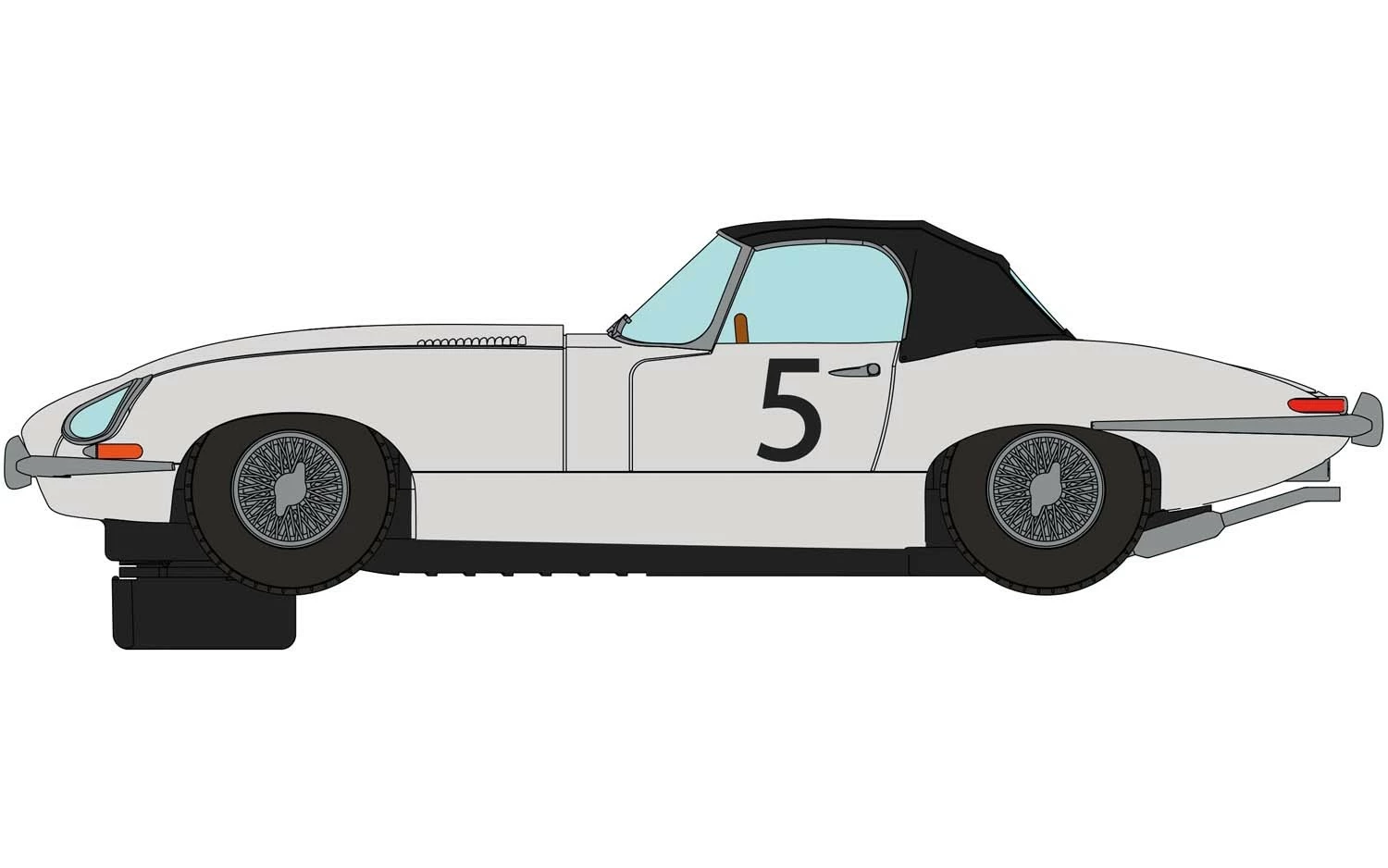 Scalextric C4062A Jaguar E-Type First Win 1961 Twin Pack 4 Scalextric C4062A Jaguar E-Type First Win 1961 Twin Pack - Image 2